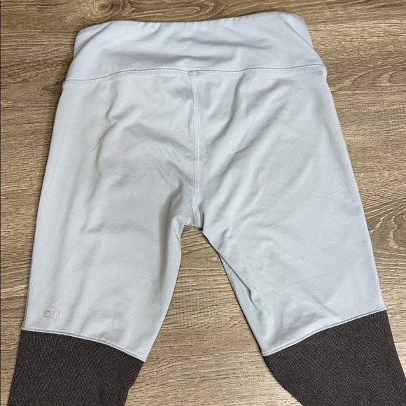 ALO Yoga Women’s High-Waisted Goddess Leggings in Sky Blue & Heather Gray S - Picture 6 of 12